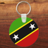 Vlag Saint Kitts en Nevis Sleutelhanger (Voorkant)