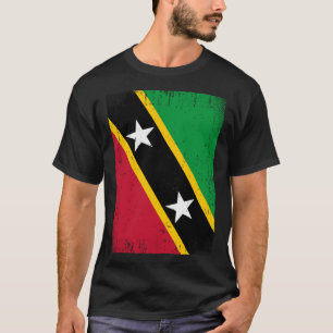 Vlag Saint Kitts en Nevis T-shirt