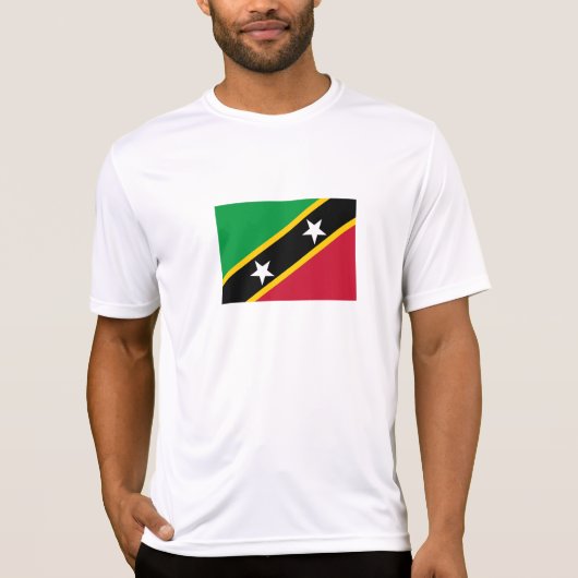 Vlag Saint Kitts en Nevis T-shirt (Voorkant)