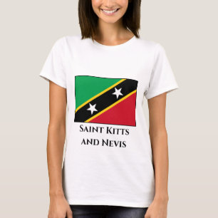 Vlag Saint Kitts en Nevis T-shirt