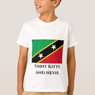 Vlag Saint Kitts en Nevis T-shirt