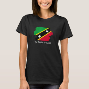 Vlag Saint Kitts en Nevis T-shirt