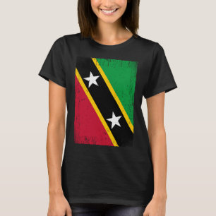 Vlag Saint Kitts en Nevis T-shirt