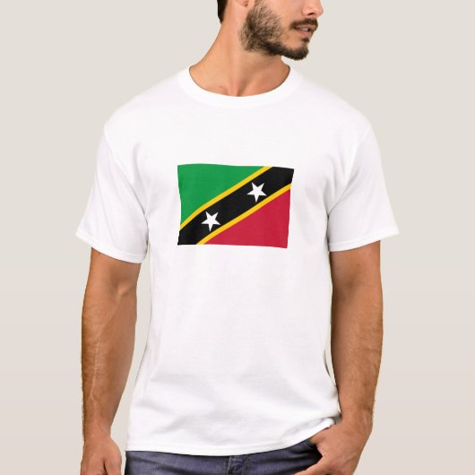 Vlag Saint Kitts en Nevis T-shirt (Voorkant)