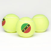 Vlag Saint Kitts en Nevis Tennisballen (Multi)