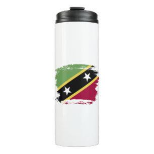 vlag Saint Kitts en Nevis Thermosbeker