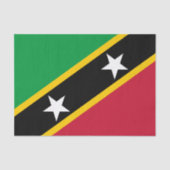 Vlag Saint Kitts en Nevis Tissuepapier (Voorkant)