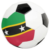 Vlag Saint Kitts en Nevis Voetbal (Drie kwart)