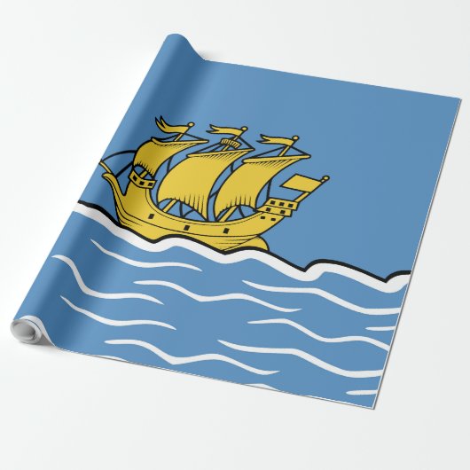 Vlag Saint-Pierre en Miquelon Cadeaupapier (Uitgerold)