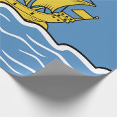 Vlag Saint-Pierre en Miquelon Cadeaupapier (Hoek)