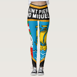 Vlag Saint-Pierre en Miquelon Leggings