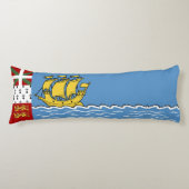 Vlag Saint-Pierre en Miquelon Lichaamskussen (Voorkant)