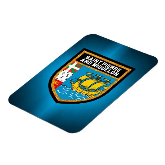 Vlag Saint-Pierre en Miquelon Magneet (Linkerzijde)