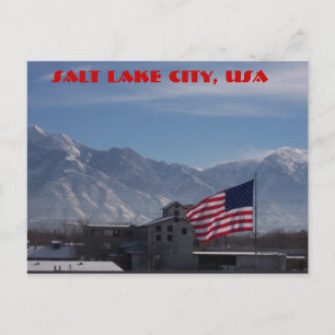 vlag, Salt Lake City, VS Briefkaart