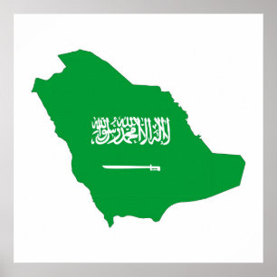vlag saudi - arabië - symbool poster