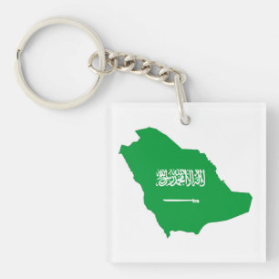 vlag saudi - arabië - symbool sleutelhanger