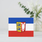 Vlag Schleswig-Holstein Briefkaart (Staand voorkant)