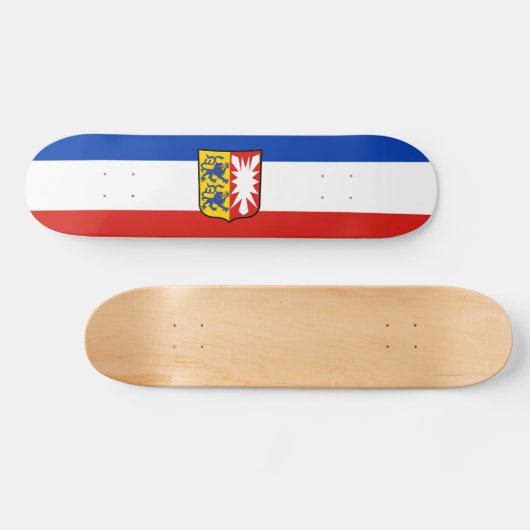 Vlag Schleswig-Holstein Skateboard (Horizontaal)