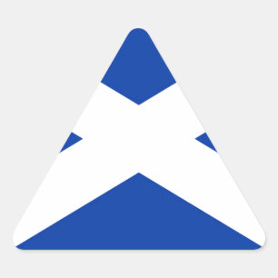 Vlag Schotland Saltire - Afbeelding van hoge kwali Driehoek Sticker