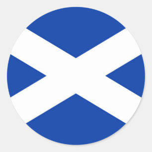 Vlag Schotland Saltire - Afbeelding van hoge kwali Ronde Sticker
