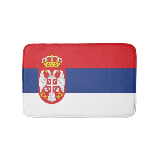 vlag Servië Badmat (Voorkant)