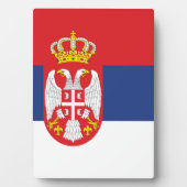 vlag Servië Fotoplaat (voorkant)