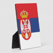 vlag Servië Fotoplaat (Zijkant)