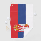 vlag Servië Golfhanddoek (Insitu)
