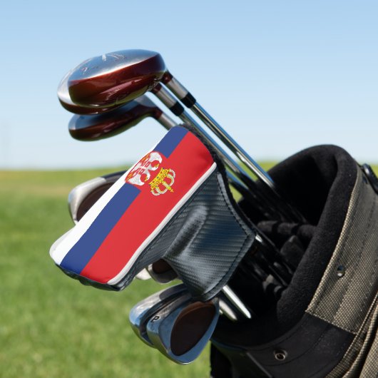 vlag Servië Golfheadcover (Insitu)