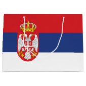 vlag Servië Groot Cadeauzakje (Voorkant)