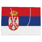 vlag Servië Groot Cadeauzakje (Achterkant)