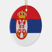 vlag Servië Keramisch Ornament (Rechts)