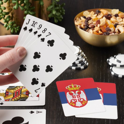 vlag Servië Pokerkaarten (Insitu)