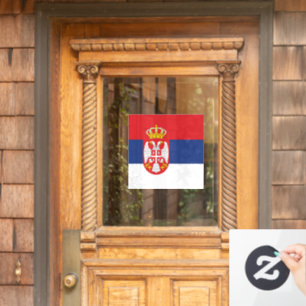 vlag Servië Raamsticker
