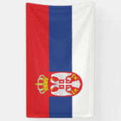 vlag Servië Spandoek (Verticaal)
