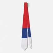 vlag Servië Stropdas (Voorkant)