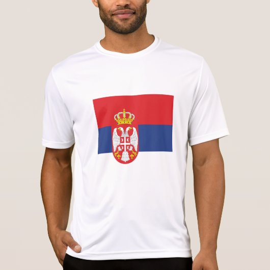 vlag Servië T-shirt (Voorkant)