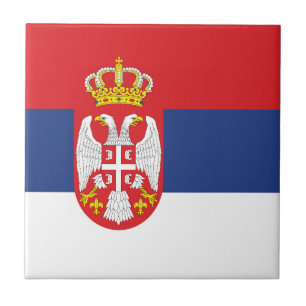 vlag Servië Tegeltje
