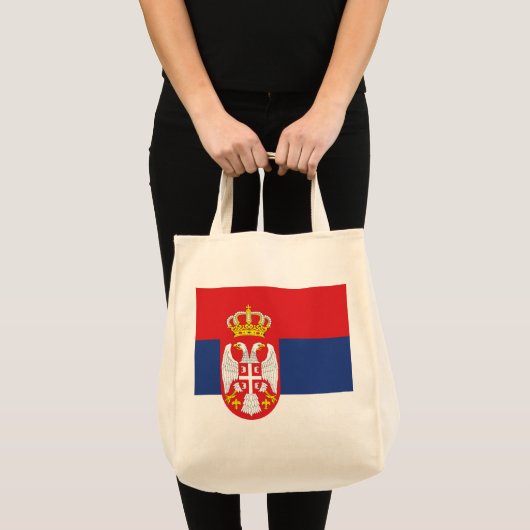 vlag Servië Tote Bag (Voorkant (product))