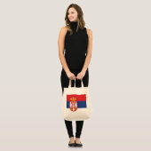 vlag Servië Tote Bag (Voorkant (model))