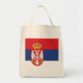 vlag Servië Tote Bag (Voorkant)