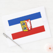 Vlag Sleeswijk-Holstein Rechthoekige Sticker (Envelop)