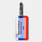 Vlag Slovenië Easy ID Personal Bagagelabel (Achterkant verticaal)