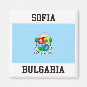 Vlag Sofia Bulgaria Magneet