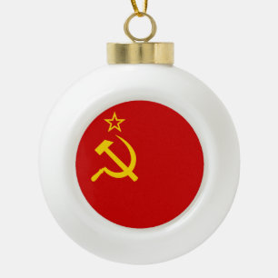 Vlag Sovjet-Unie Keramische Bal Ornament