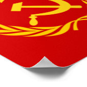 Vlag Sovjet-Unie Poster (Hoek)