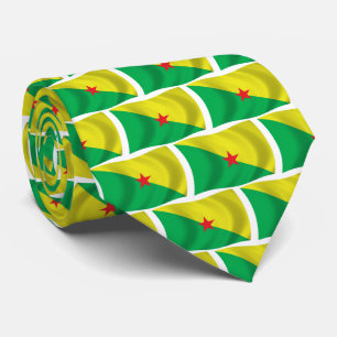 Vlag stropje van Frans-Guyana Stropdas