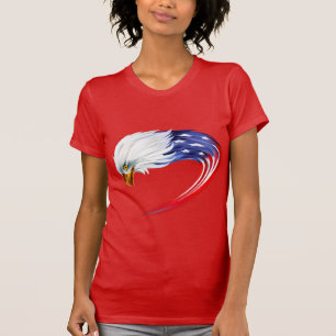 Vlag T-Shirt voor de adelaar voor vrouwen