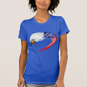 Vlag T-Shirt voor de adelaar voor vrouwen