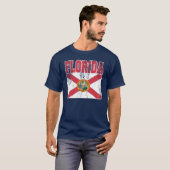 Vlag T-Shirts van de staat Florida (verhit) (Voorkant volledig)